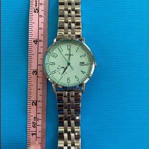 Fossil -Large Mint Green Face-Worn Once